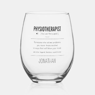 Verre À Vin Sans Pied Physiothérapeute personnalisée drôle