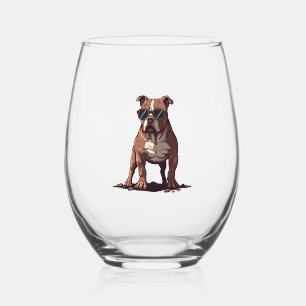 Verre À Vin Sans Pied Pitbull L'Agent Secret Service