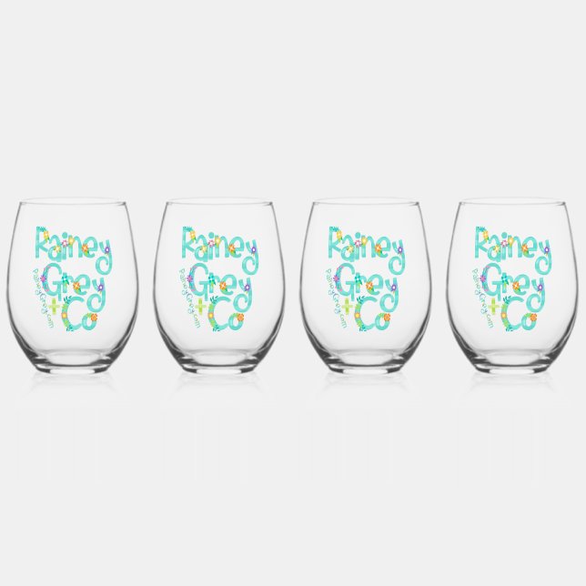 Verre À Vin Sans Pied RAINEY GRAY + CO [logo 6] (Recto)