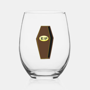 Verre À Vin Sans Pied RIP Halloween café de la fin