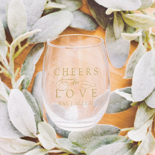 Verre À Vin Sans Pied Salutations pour aimer mariage Favoriser