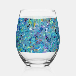 Verre À Vin Sans Pied Santorin Seaglass