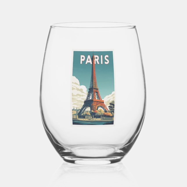 Verre À Vin Sans Pied 🗼 Sip in Style with a View of Paris! 🇫🇷🍷 (Recto)