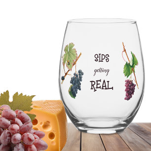 Verre À Vin Sans Pied Sips Obtenir vraiment drôle