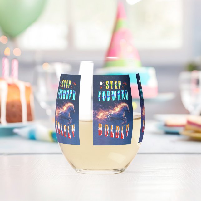 Verre À Vin Sans Pied Step Forward Boldly (Insitu (Anniversaire))