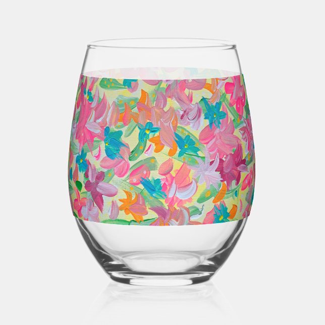 Verre À Vin Sans Pied Sunny Pastel (Recto)
