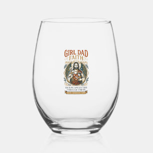 Verre À Vin Sans Pied T-shirt graphique micro-identités de la paternité