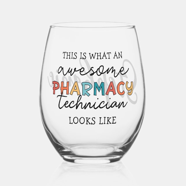 Verre À Vin Sans Pied Technicien en pharmacie spécialisé (Recto)