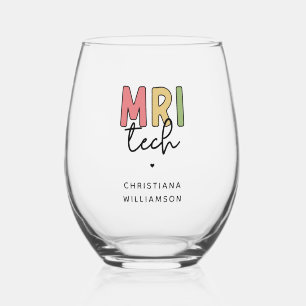 Verre À Vin Sans Pied Technologie IRM de nom personnalisé Cadeaux de t