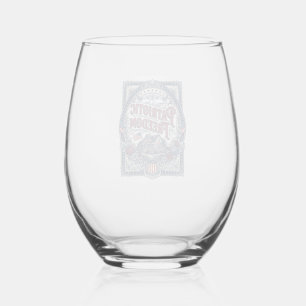Verre À Vin Sans Pied Tee shirt graphique vectoriel de jardin de campagn