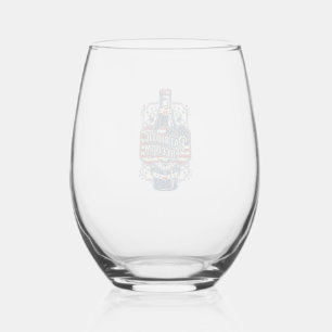 Verre À Vin Sans Pied Tee-shirt graphique vectoriel rétro de soda cerise