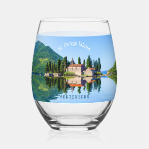 Verre À Vin Sans Pied Texte personnalisé Monténégro