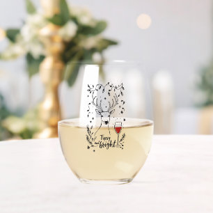 Verre À Vin Sans Pied Tipsy et Bright Deer