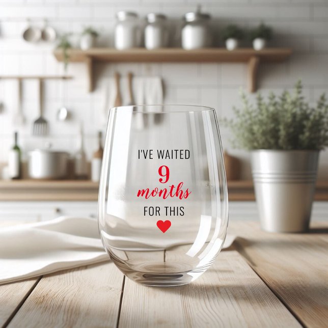 Verre À Vin Sans Pied Trendy Red Post Grossesse Drôle Citation (Créateur téléchargé)