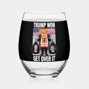 Verre À Vin Sans Pied Trump a Gagné Passer à Autre Chose Maga a Gagné Él