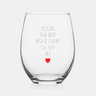Verre À Vin Sans Pied Tu es le meilleur rempart de ma vie Valentine