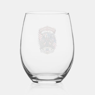 Verre À Vin Sans Pied Vampire Patriotique Liberté Seigneur Horreur Monst