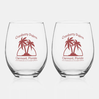 Verre À Vin Sans Pied Verrines sans pied Cranberry Palms