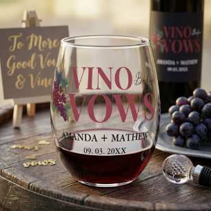 Verre À Vin Sans Pied Vino avant les vœux Enterrement de vie de jeune fi