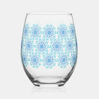 Verre À Vin Sans Pied Vórtice Azul
