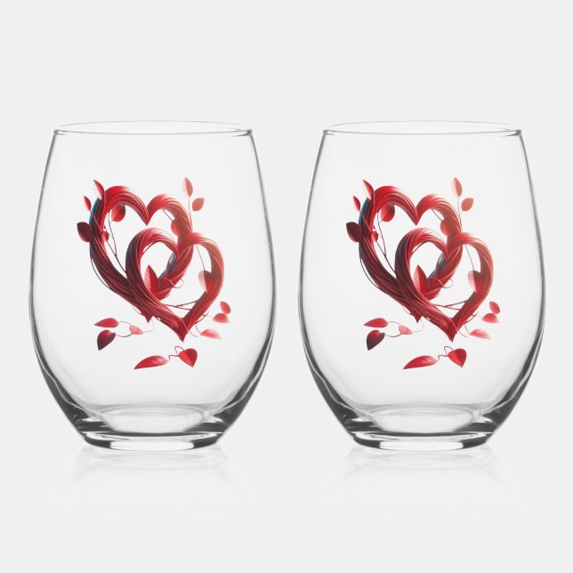 Verre À Vin Sans Pied Vous aimez plus chaque jour (Recto)