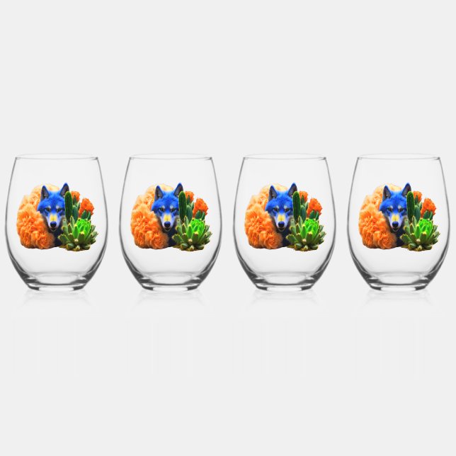 Verre À Vin Sans Pied Wolf22 : (Recto)