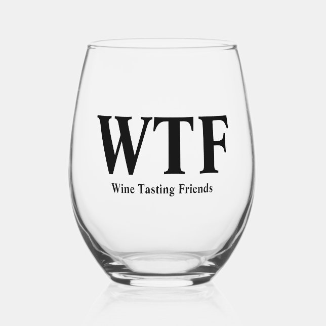 VERRE À VIN SANS PIED WTF (Recto)