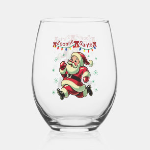 Verre À Vin Sans Pied Zoomie Père Noël Noël