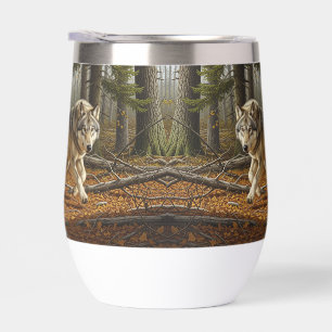 verre à vin thermique sans tige style loup 1
