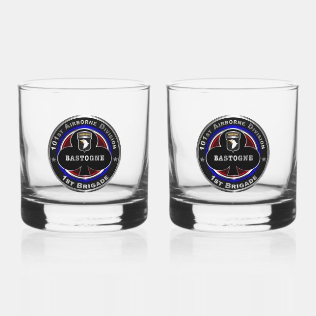 Verre À Whisky 101e division aéroportée 1re brigade (Recto)
