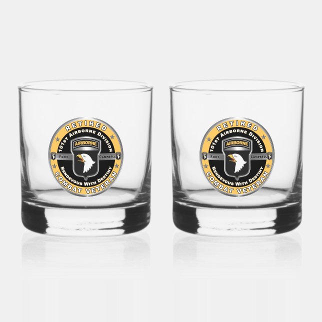 Verre À Whisky 101e division aéroportée retraitée (Recto)