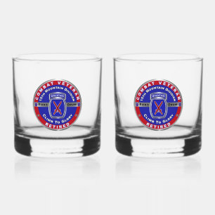 Verre À Whisky 10e Division des montagnes Retraitée