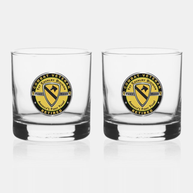 Verre À Whisky 1re division de cavalerie retraitée (Recto)