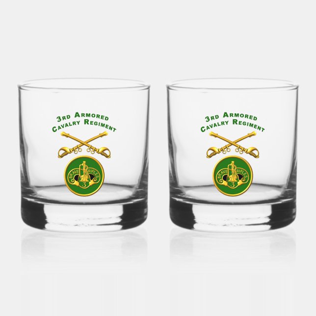 Verre À Whisky 3e Régiment de cavalerie blindée ACR (Recto)