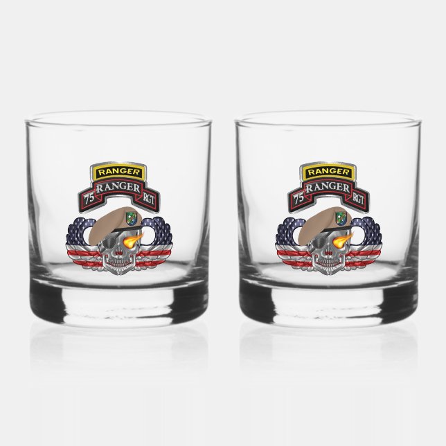 Verre À Whisky 75e régiment de Rangers (Recto)