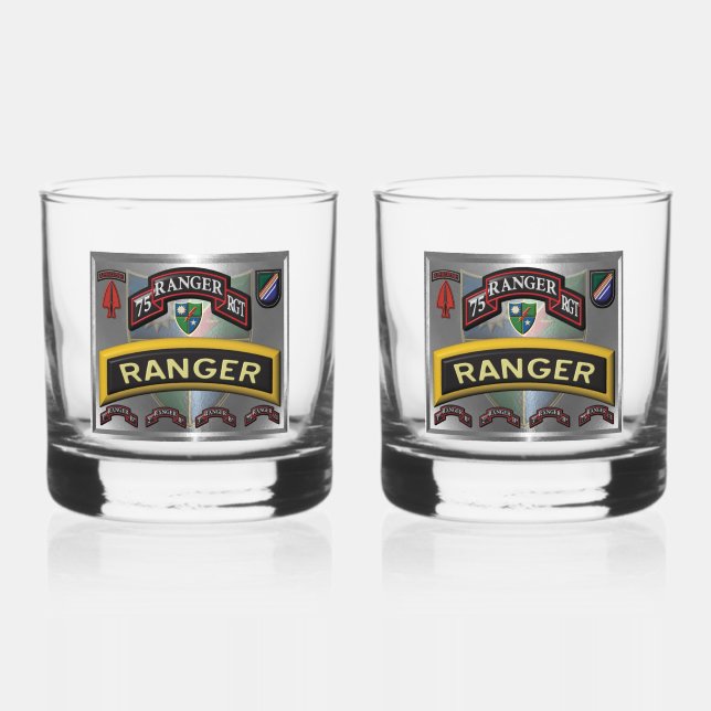 Verre À Whisky 75e régiment de Rangers (Recto)
