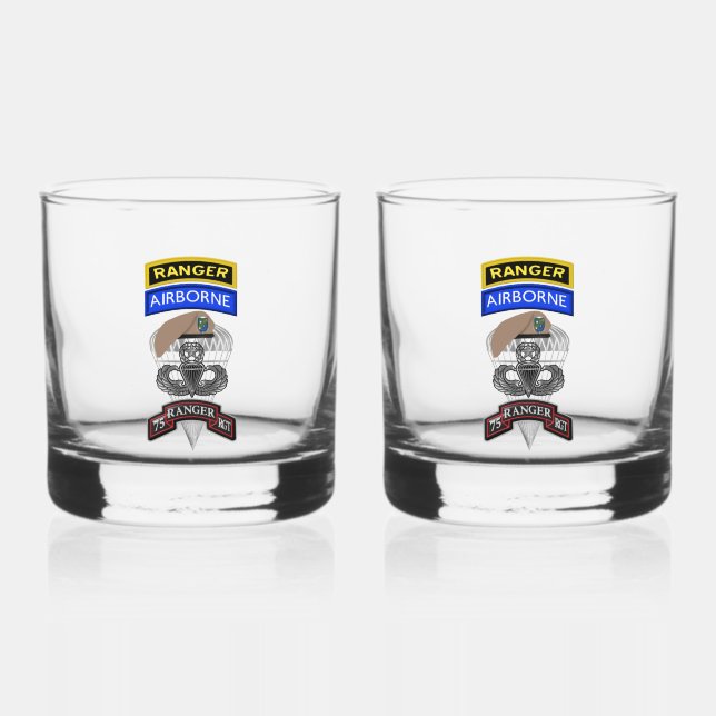 Verre À Whisky 75e régiment de Rangers (Recto)
