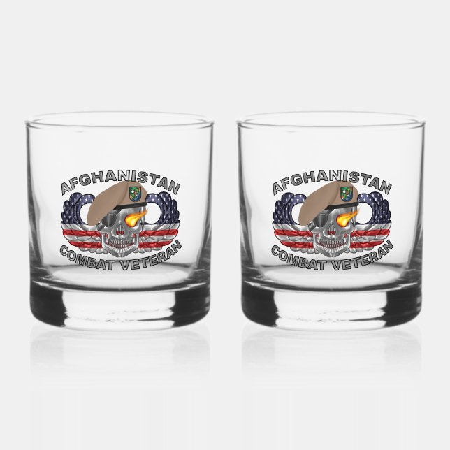 Verre À Whisky 75e Régiment de Rangers Afghanistan Vétéran (Recto)