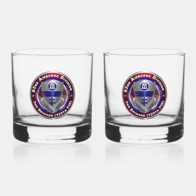 Verre À Whisky 82e division aéroportée 325e PIR (Recto)