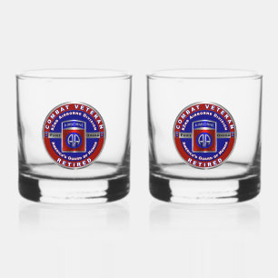 Verre À Whisky 82e division aéroportée Retraitée