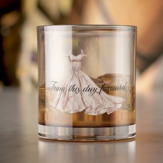 Verre À Whisky À Partir De Ce Jour De Voyage Élégante Robe De Mar