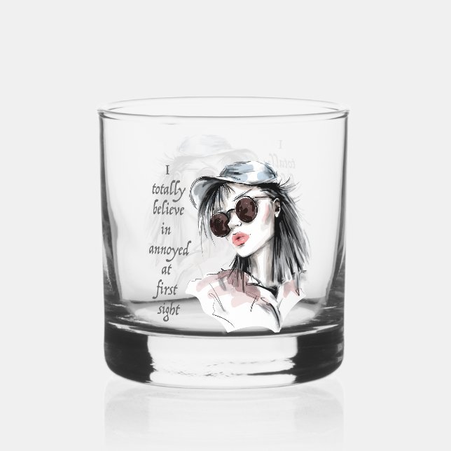 Verre À Whisky Agacé au premier regard (Recto)