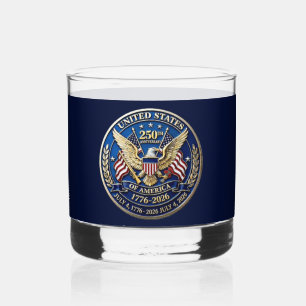 Verre À Whisky Aigle de la Crête des États-Unis