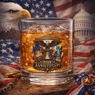 Verre À Whisky Aigle patriotique et hommage à la liberté America 