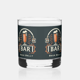 Verre À Whisky Amusant Bar Belly, logo Beer Mug Personnalisé