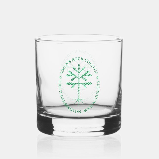 Verre à whisky avec le phoque rocheux Simon en ver (Recto)