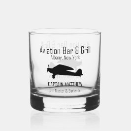 Verre À Whisky Barres d'aviation & Grill Rocks