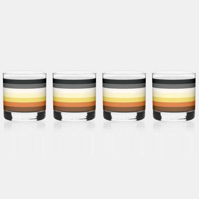 Verre À Whisky Bear Pride Stripes (Droite)
