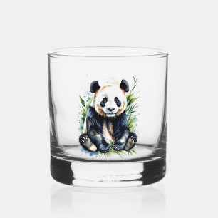 Verre À Whisky Belle aquarelle Panda Bear