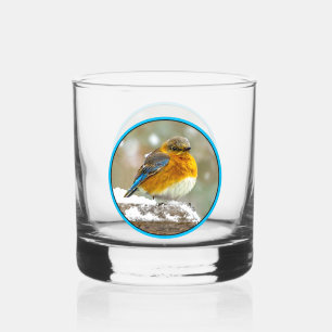Verre À Whisky Bleuet de l'Est en neige - Photo originale